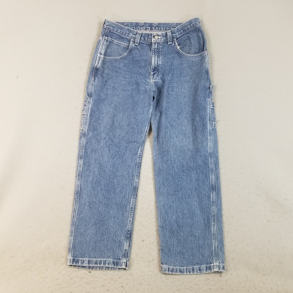 Faded Glory Carpenter Jeans Men 34x32 Blue Y2K Streetwear Loose Fit Denim Pants
